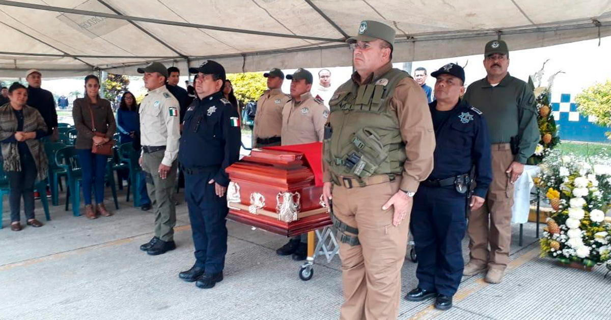 Despiden con honores a elemento de Fuerza Civil caído en cumplimiento de su deber