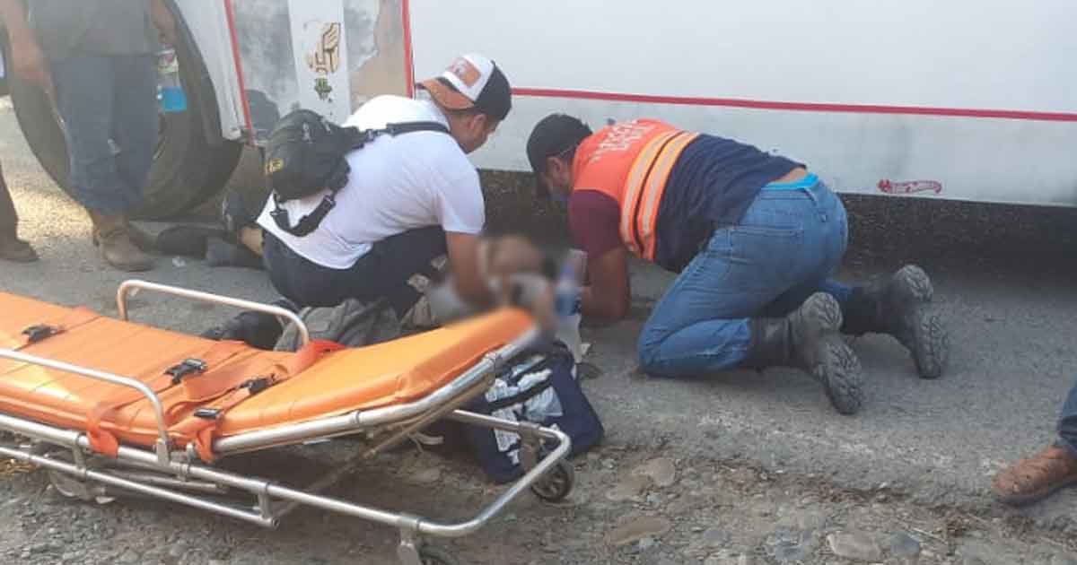 ¡Muere atropellado por un autobús de la línea Transportes Barra Norte!