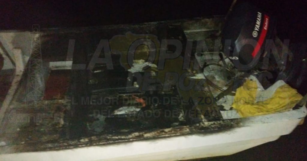 Asegura Capitanía de Puerto embarcación quemada