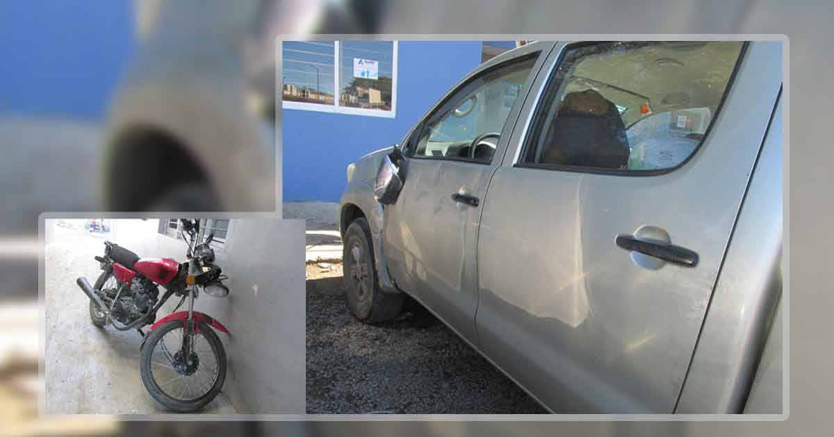 Le cerró el paso una Hilux