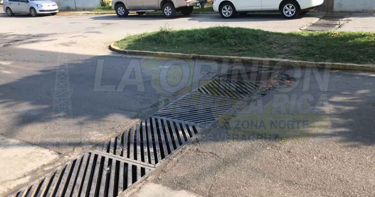 Daño en coladeras un riesgo latente