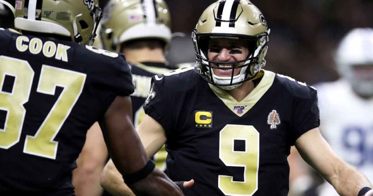 Drew Brees escribe su nombre en el libro de los récords de la NFL