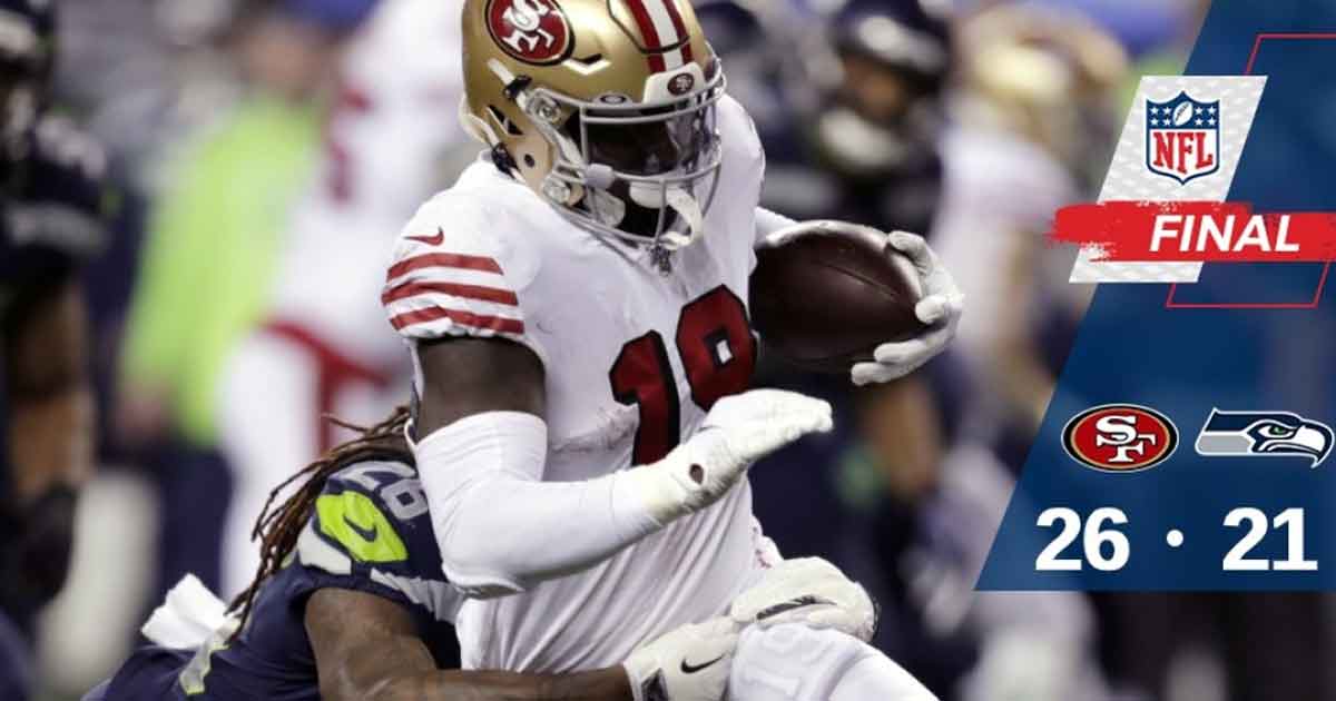 Con inenarrable drama, 49ers vencen a Seahawks y son el 1 de la NFC