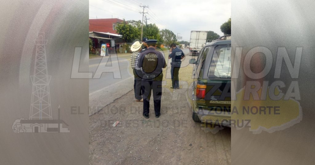 Ebrio choca contra una patrulla de la policía federal, en La Uno