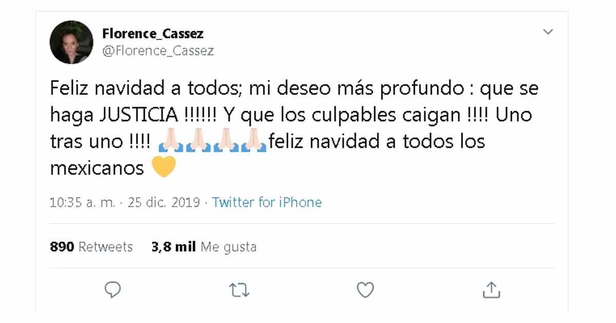 La francesa Florence Cassez reapareció en redes sociales