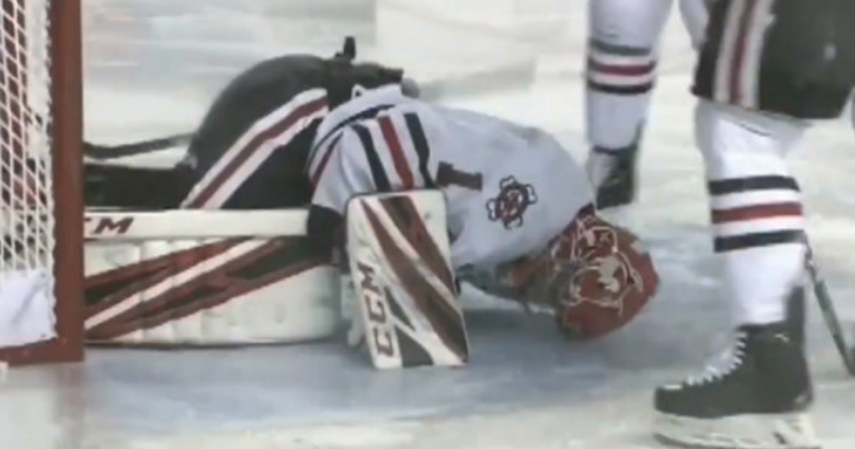 Jugador de hockey casi pierde la pierna en pleno partido (VIDEO)
