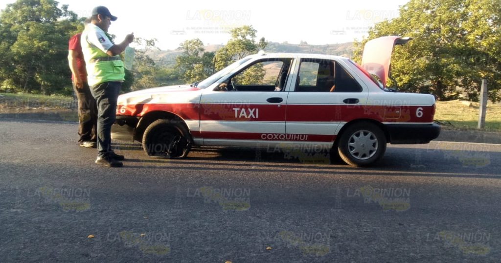 Taxista de Coxquihui arrolla a motociclista