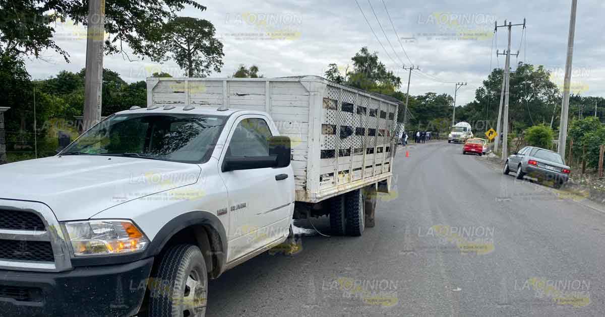 Encontronazo en Palma Sola Coatzintla