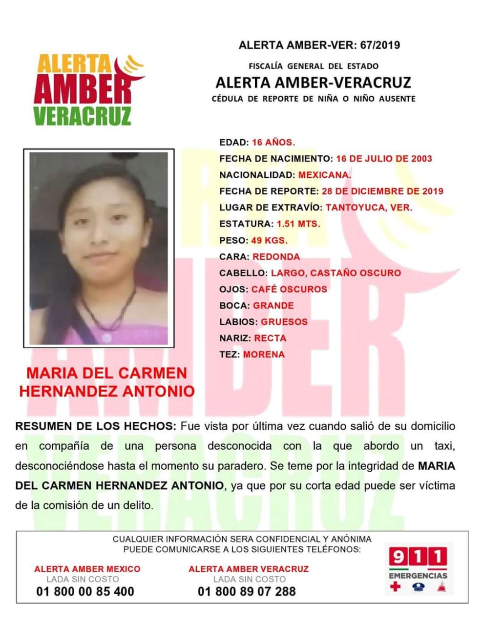 Desaparece menor de edad, familiares ya comenzaron su búsqueda