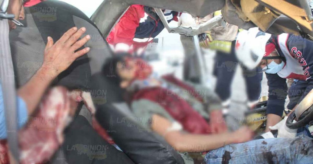 Prensado en accidente en la México-Tuxpan