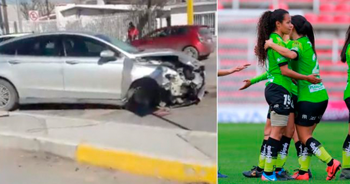 Seis jugadoras del FC Juárez Femenil sufren un accidente automovilístico