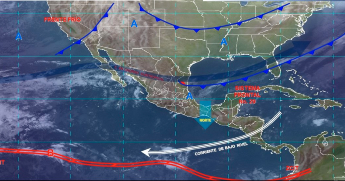 Prevén bajas temperaturas en gran parte de México