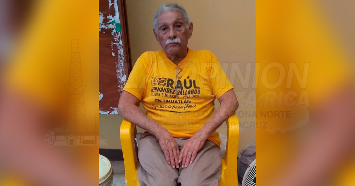 Ancianito busca a familiares