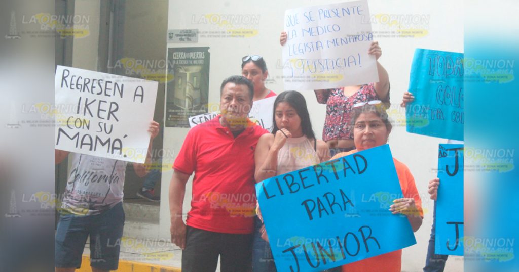 Quieren libre a Junior, familiares de su pareja piden justicia, ya que es inocente