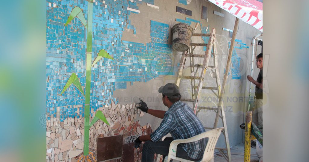 Empieza a cobrar vida el vitro mural