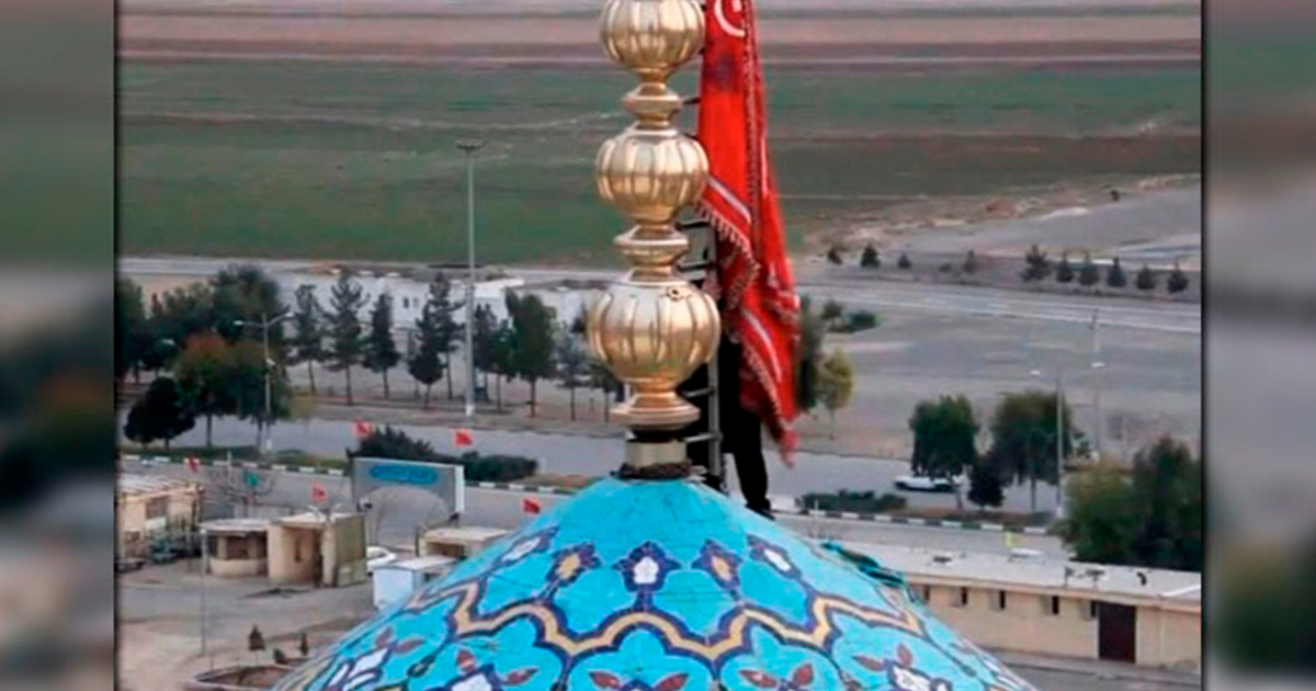 Irán anuncia la guerra con simbólica bandera