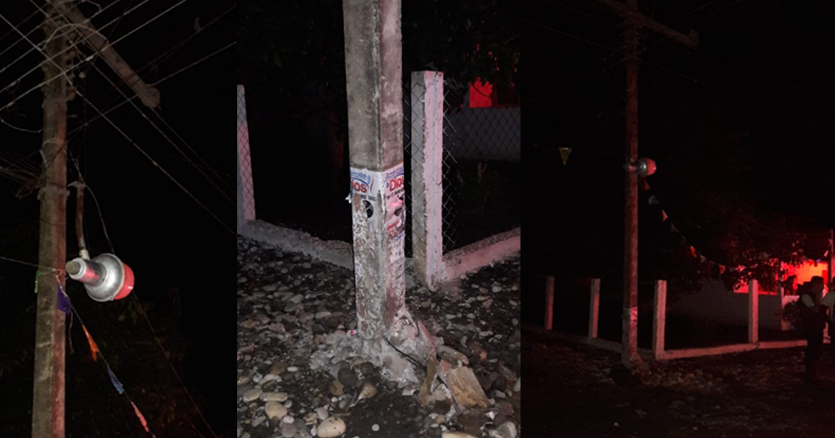 A oscuras recibieron el Año Nuevo