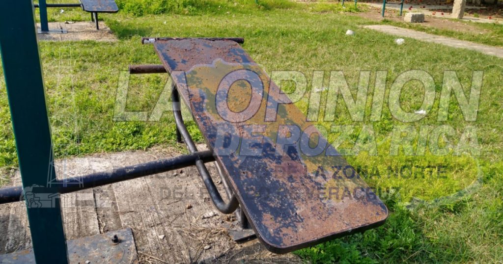 Abandonan espacios para hacer ejercicio en Poza Rica