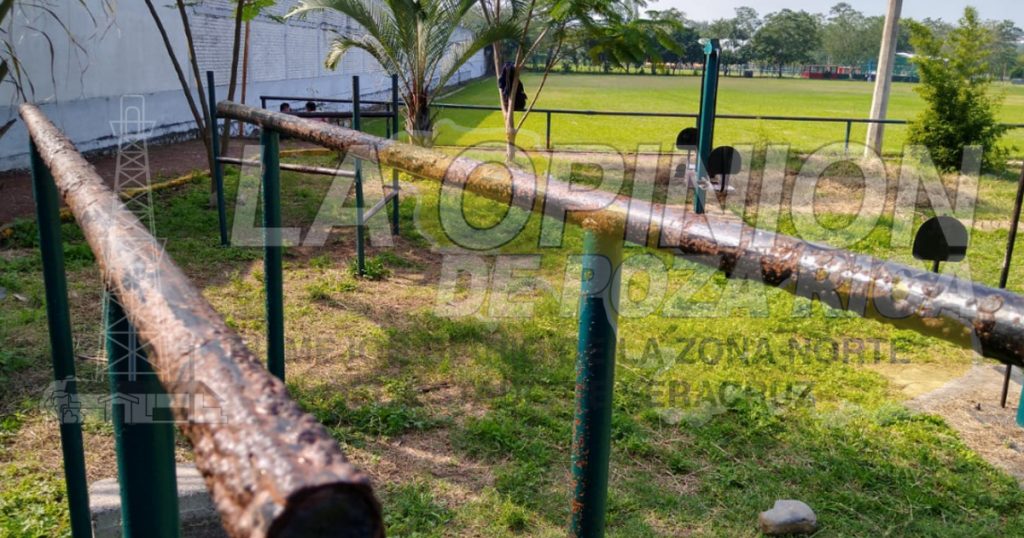 Abandonan espacios para hacer ejercicio en Poza Rica