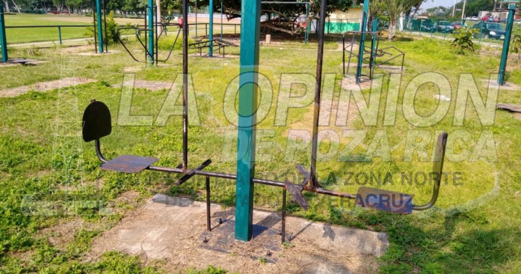 Abandonan espacios para hacer ejercicio en Poza Rica