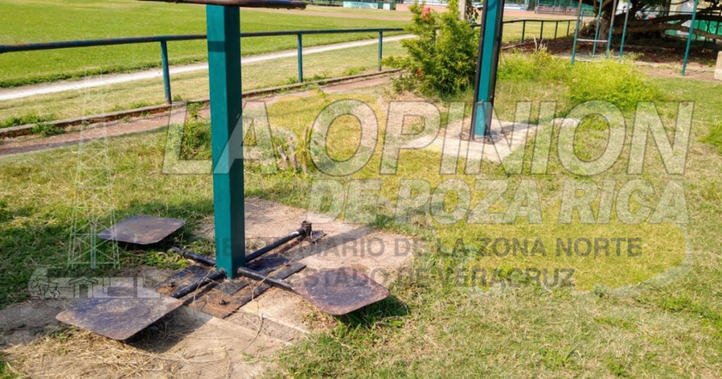 Abandonan espacios para hacer ejercicio en Poza Rica