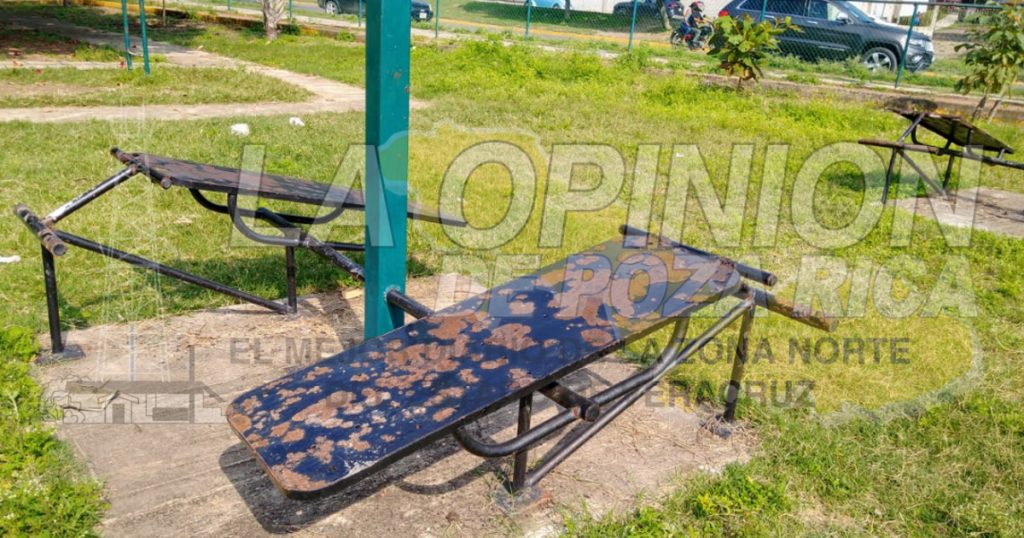 Abandonan espacios para hacer ejercicio en Poza Rica