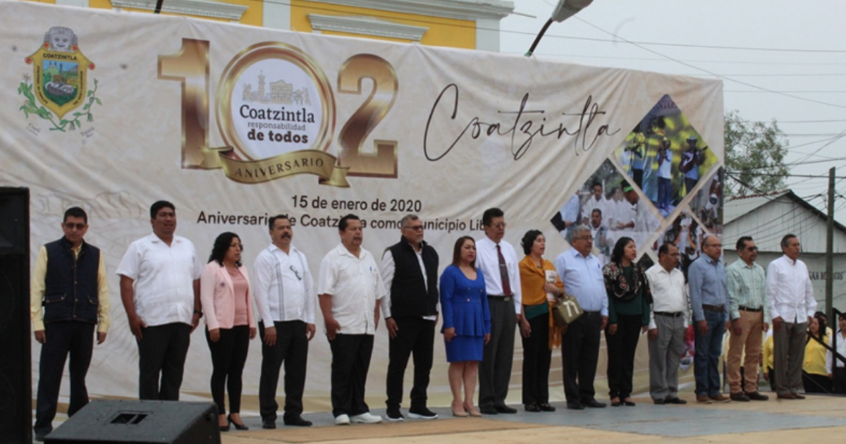Cumple Coatzintla 102 años como municipio libre