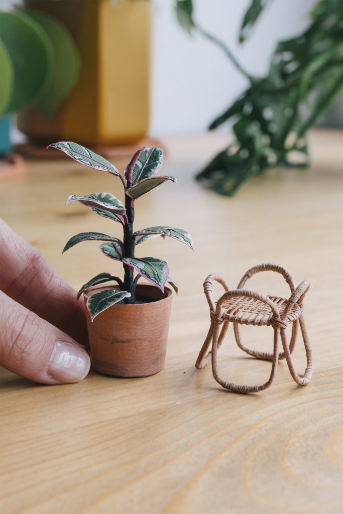 Detalladas plantas de papel en miniatura por la artista catalana Raya Sader Bujana