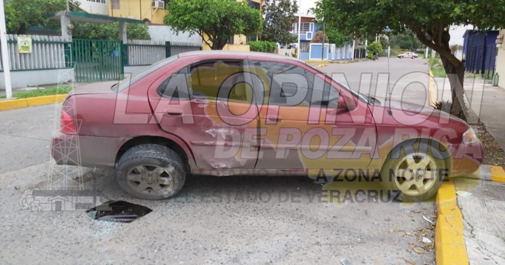 Encontronazo en la colonia 27 de Septiembre en Poza Rica