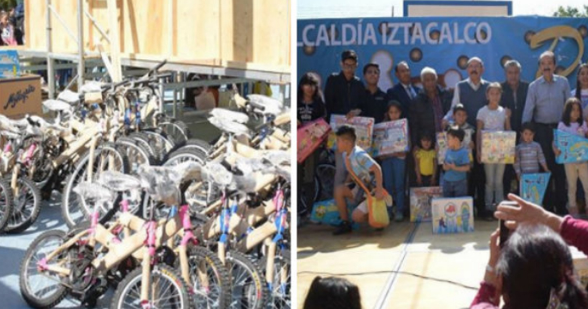 Encuentran a funcionarios de Iztacalco robando juguetes para niños sin recursos