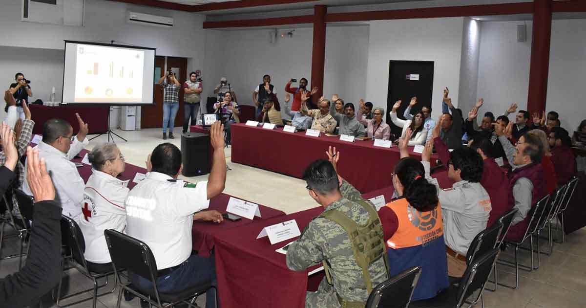 Realiza Consejo Municipal de Protección Civil primera Sesión del año.