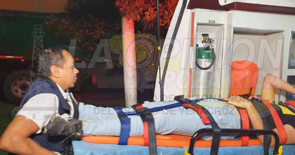 Motociclista herido al derrapar en la México-Tuxpan