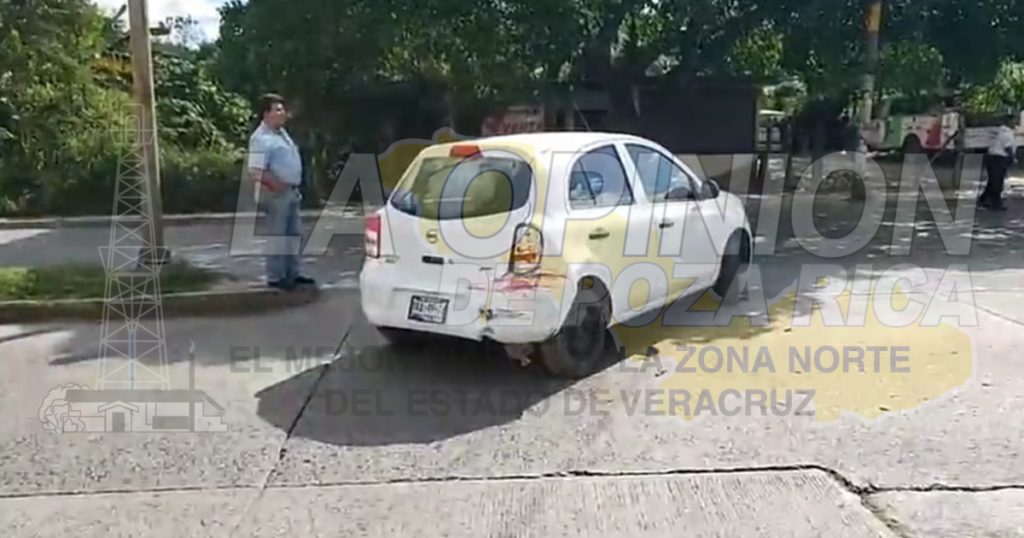 Taxista intentó darse a la fuga tras pegar por alcance