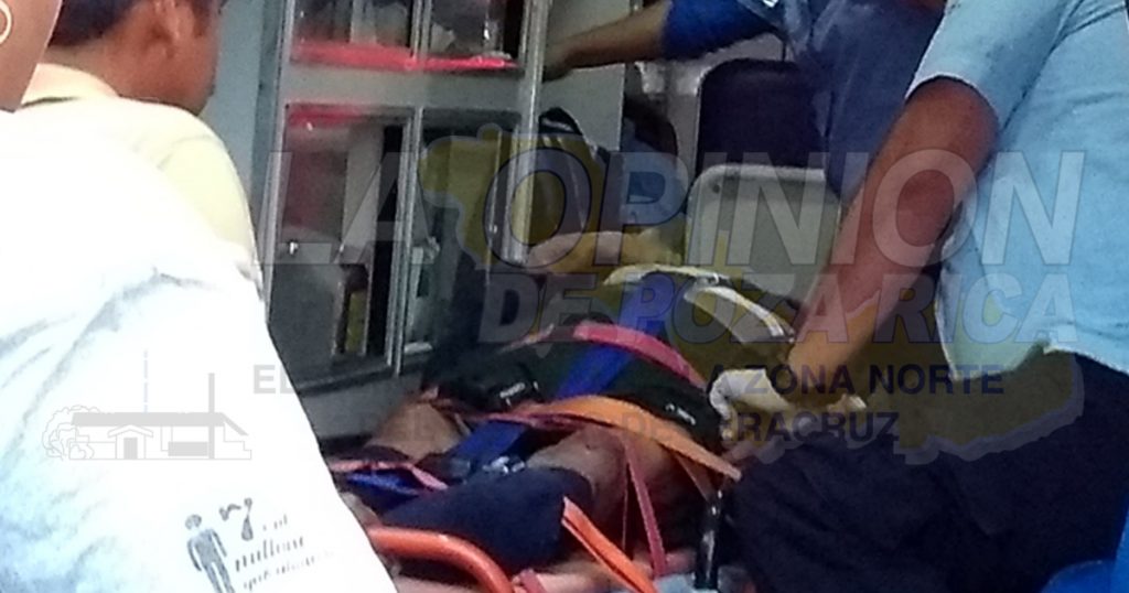 ¡Prensado en brutal encontronazo! en la estatal Álamo-Limonar