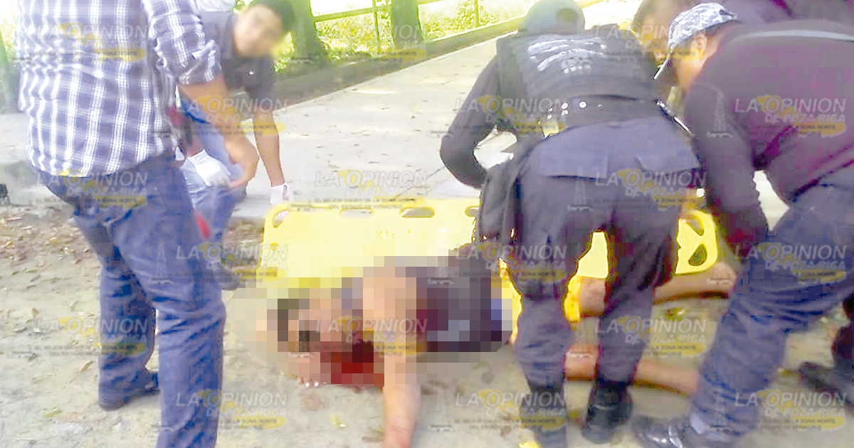 Se pegó un tiro en la boca