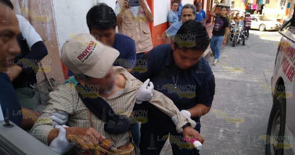 Abuelito Sufre dramática caída