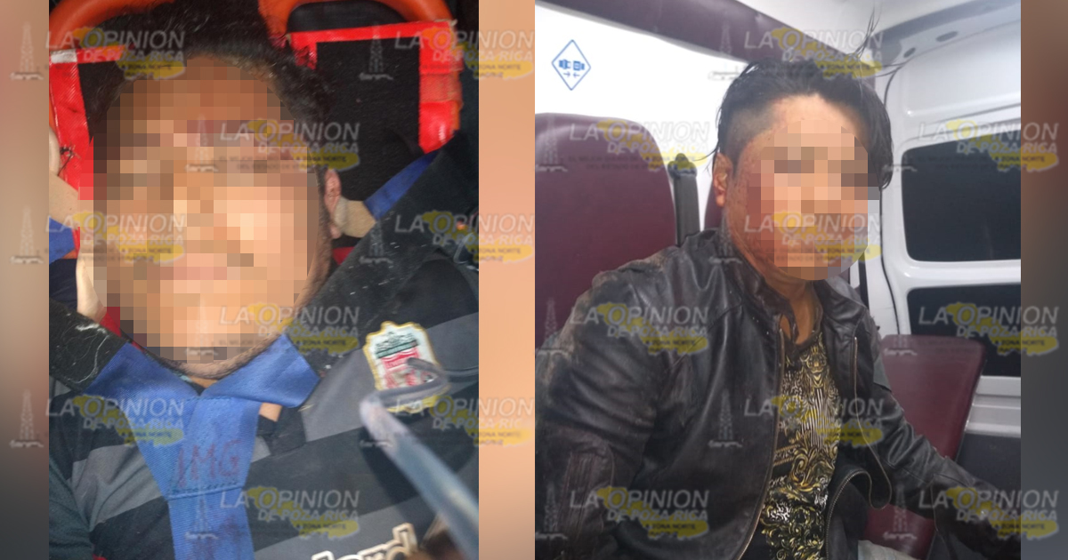 Dos motociclistas se fueron a un barranco en Papantla