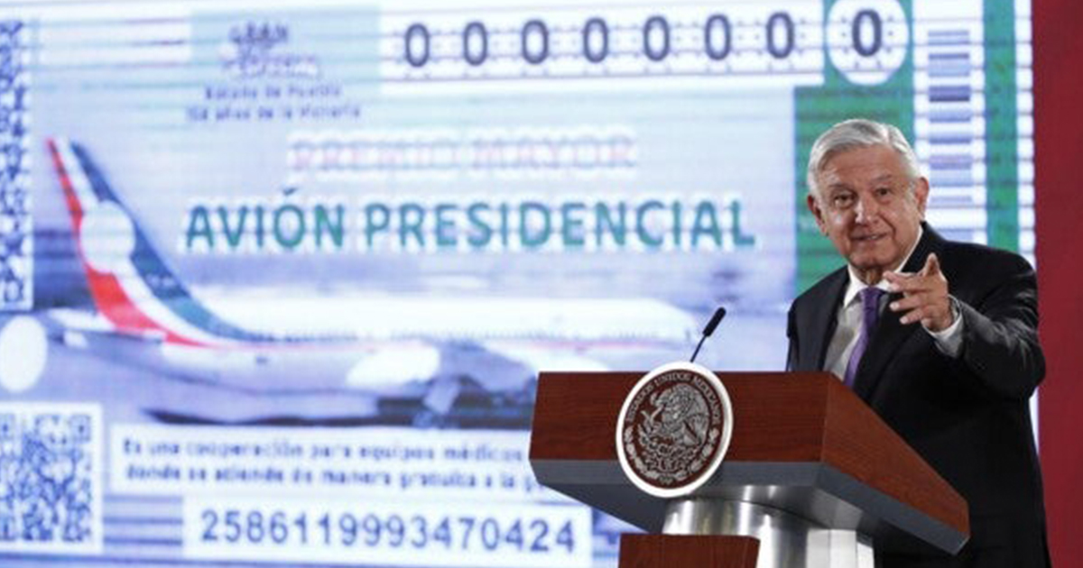 Avión presidencial sí se rifará: AMLO