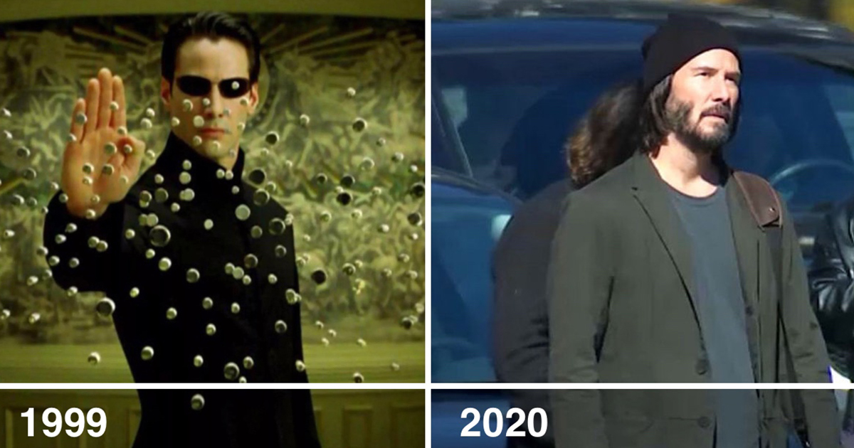 Mira cómo luce Keanu Reeves en el rodaje de Matrix 4