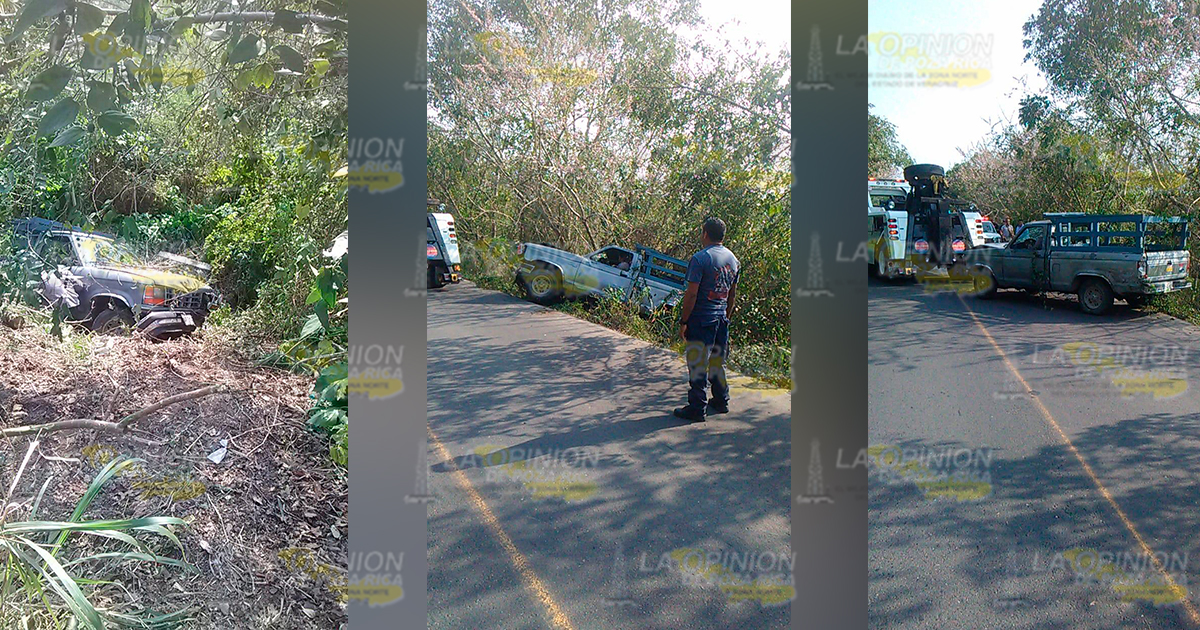 Conductor casi se mata al salirse de la carretera