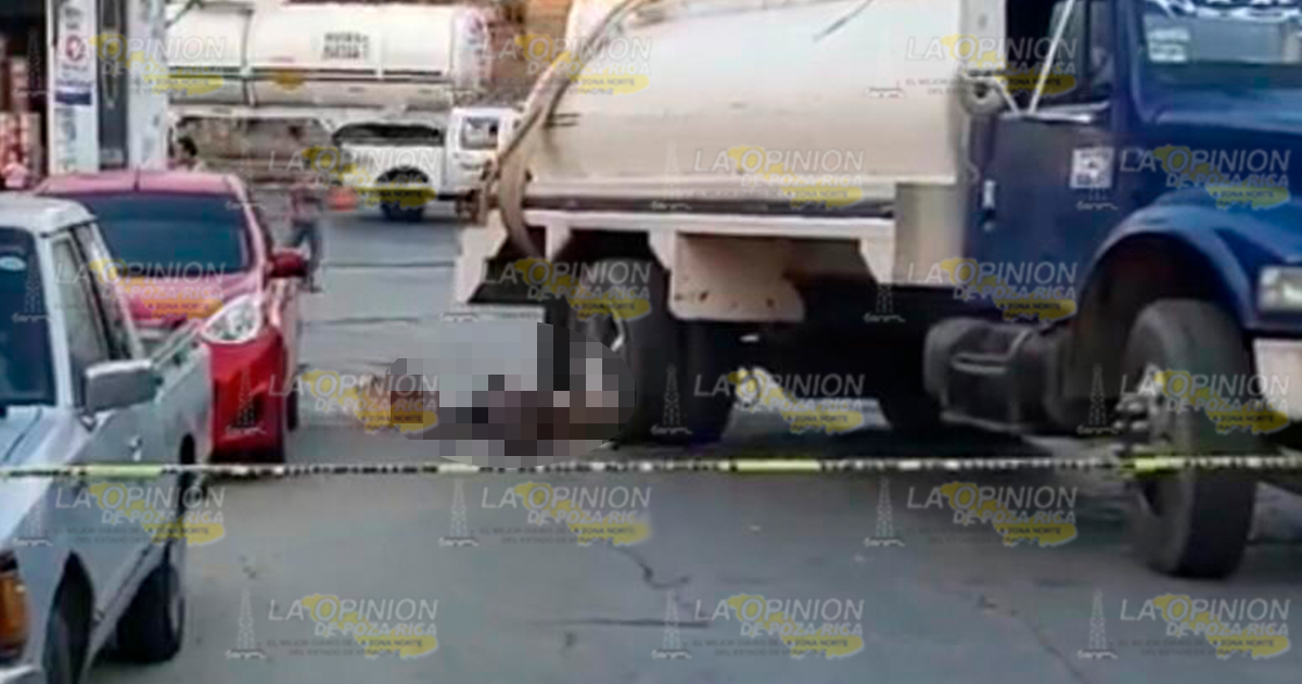 Pipa atropella y mata a bolero en Tuxpan