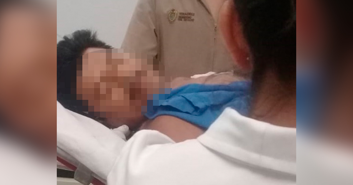 ¡Baleado con escopeta; está grave!