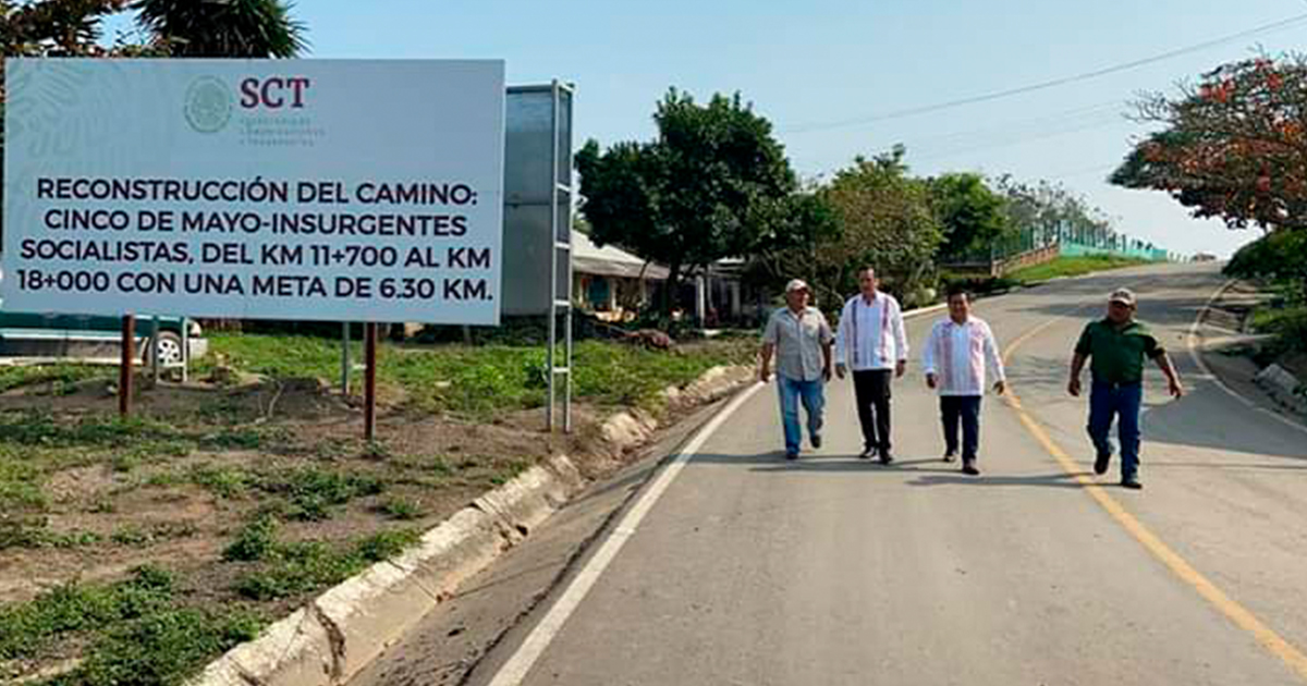 Gobernador y diputado Eric supervisan obra en el llano