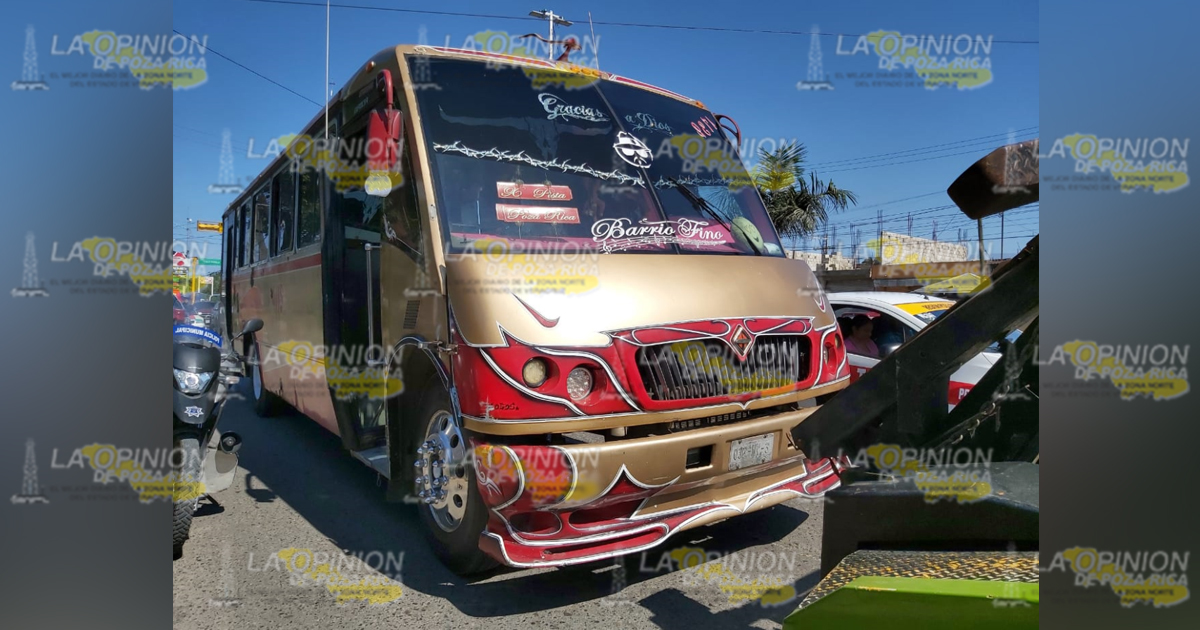 Adulto mayor es atropellado por un autobús Serrano en Poza Rica