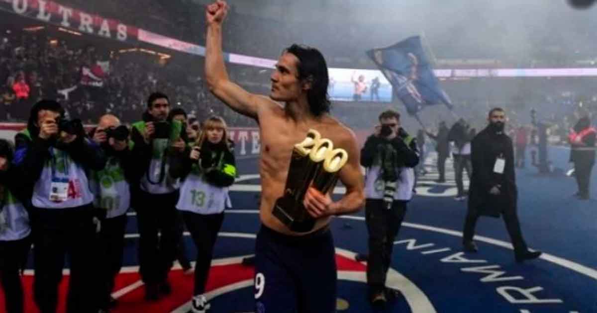 Cavani llega a 200 goles con el PSG y recibe merecido homenaje (VIDEO)