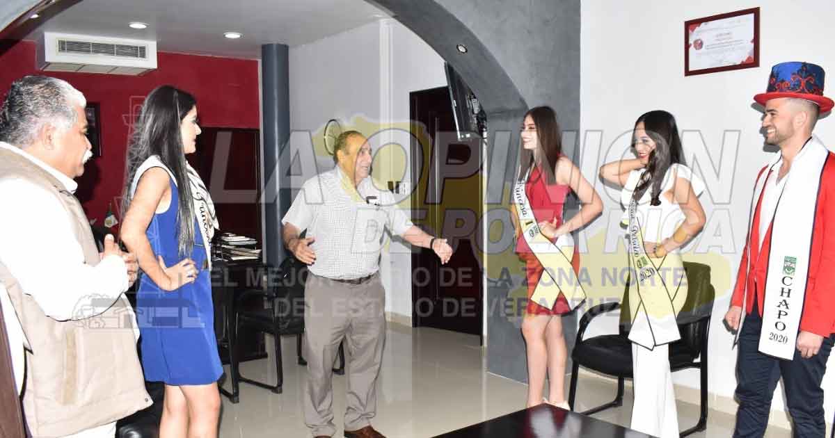 Desea Javier Velázquez el mejor de los éxitos a la Corte Real de las Fiestas del Petróleo