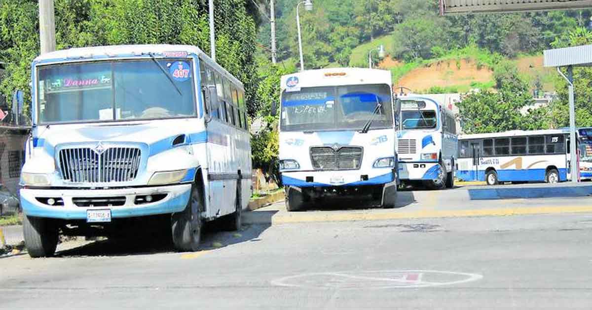 Camioneros paran unidades por crisis; exigen aumento al pasaje