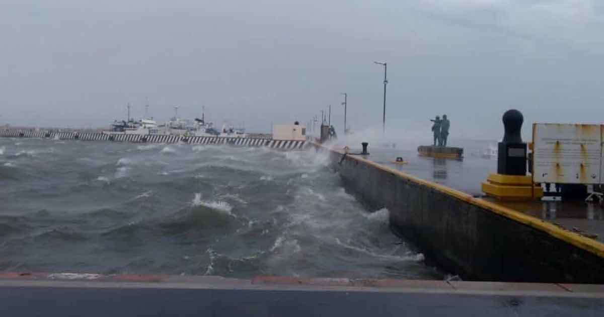 Cerradas playas y puerto de Veracruz a navegación menor y mayor por evento de norte