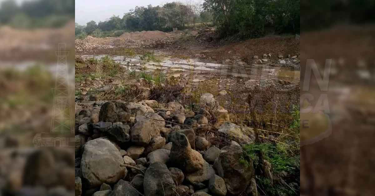 Denuncian destrucción de un rio en Chontla