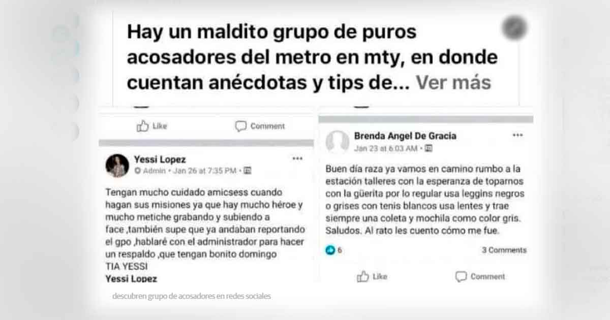 Hombres de Monterrey comparten en grupo de Facebook consejos para acosar a mujeres